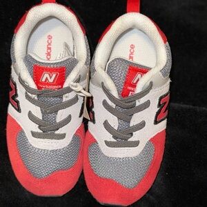 New Balance Red and Gray Sneakers Lightweight Comfort
